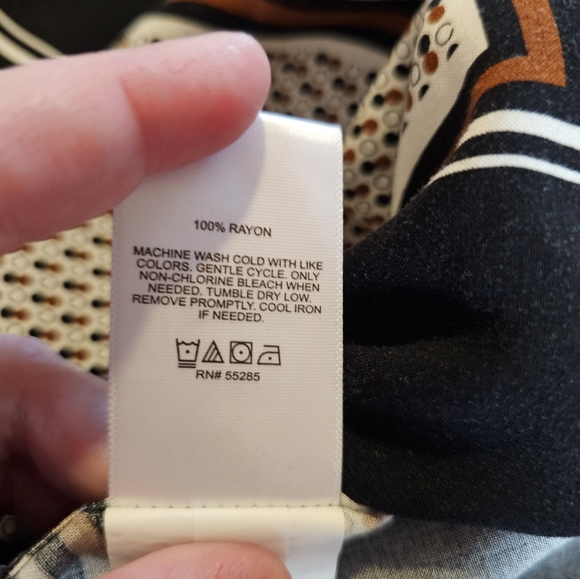 Express men's retro bowling style button up shirt size large - Picture 12 of 14